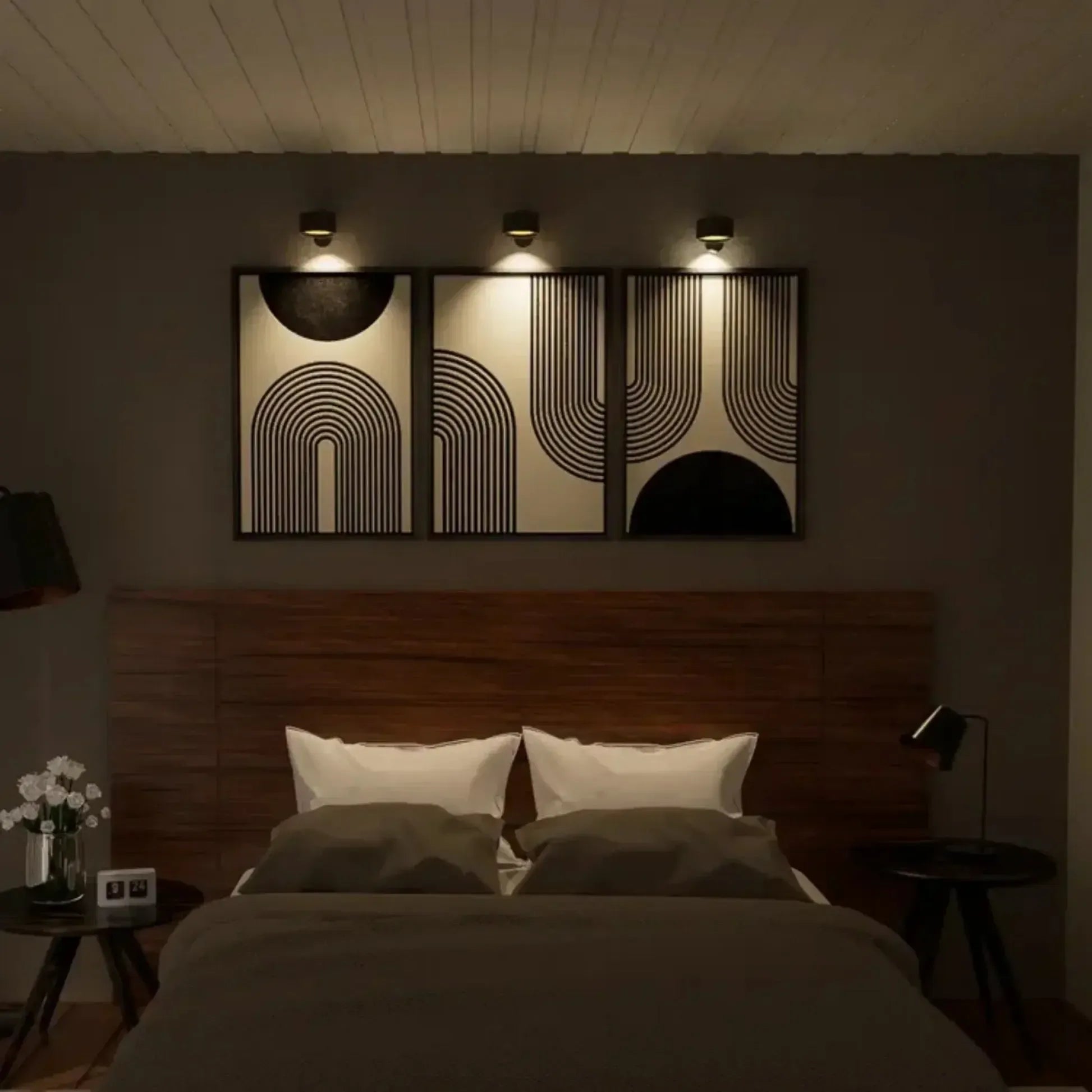 LumièreStick – Draadloze en Energiezuinige Wandlamp met 360° Rotatie