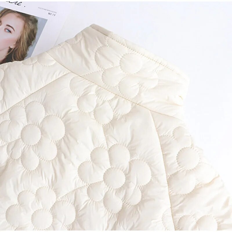 Fleur - Aangenaam Warme Gewatteerde Jas, Elegant