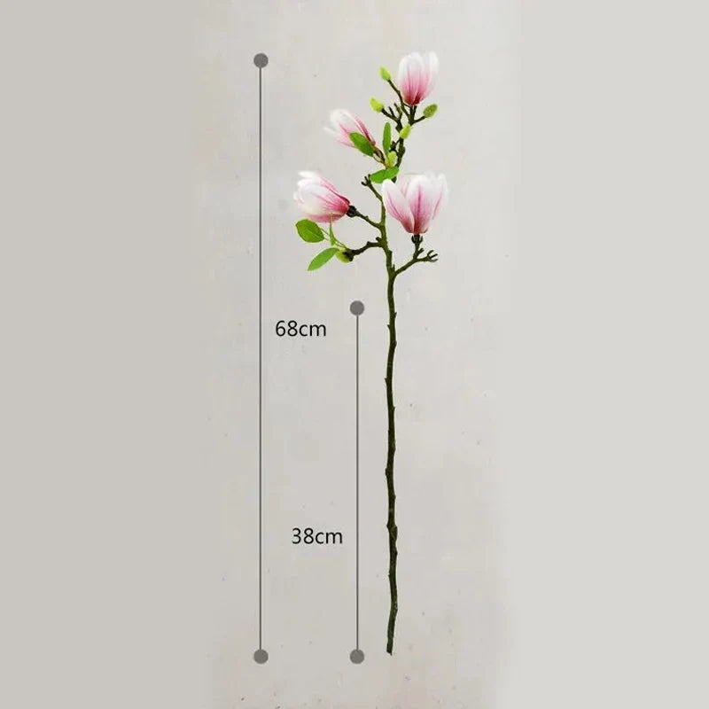 Loek | Kunsttak met magnolia bloemen - foto 10