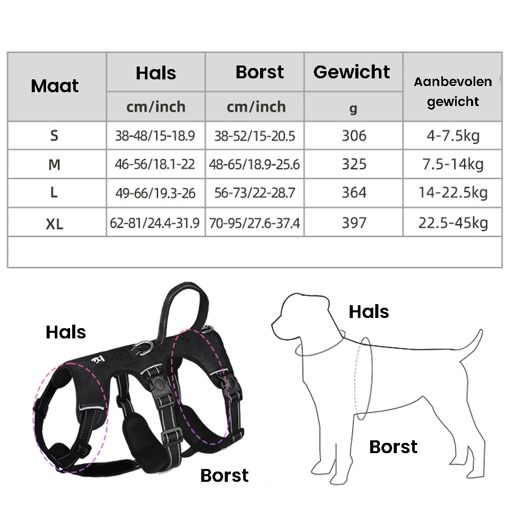 Loek | Reflecterend anti-trektuig voor honden - view 8