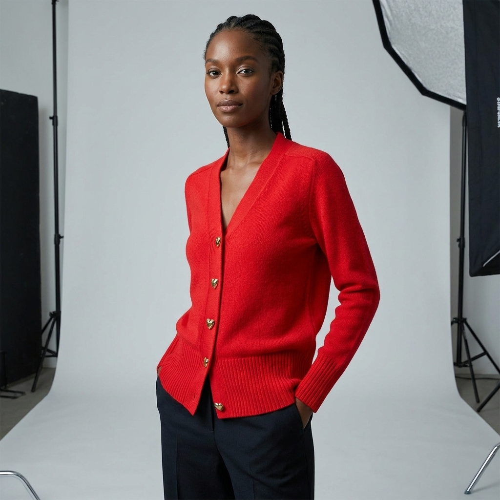 Lotte | Gebreid vest met V-hals voor dames - view 10
