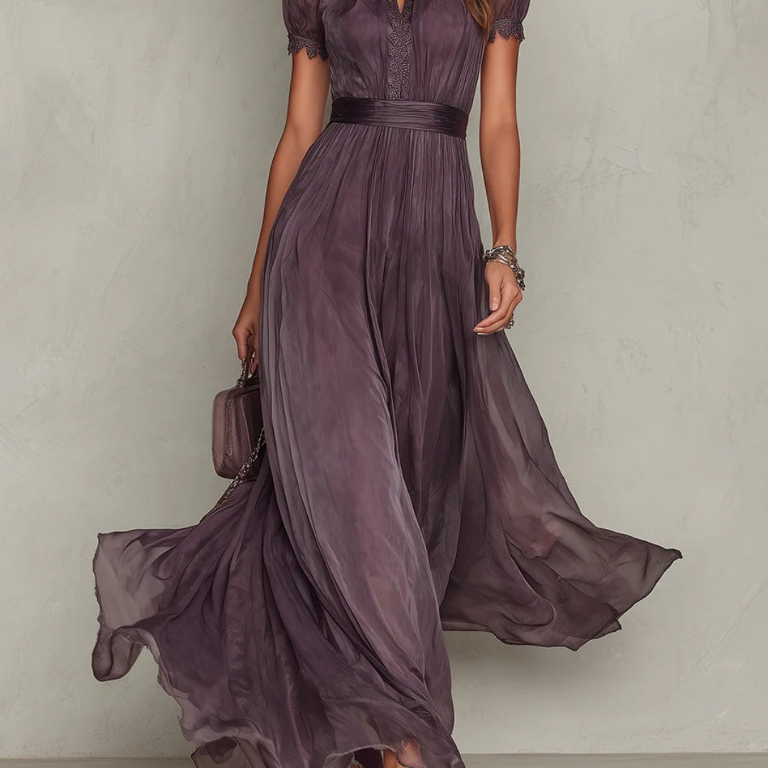 Louise | Chiffon maxi-jurk voor dames - view 4