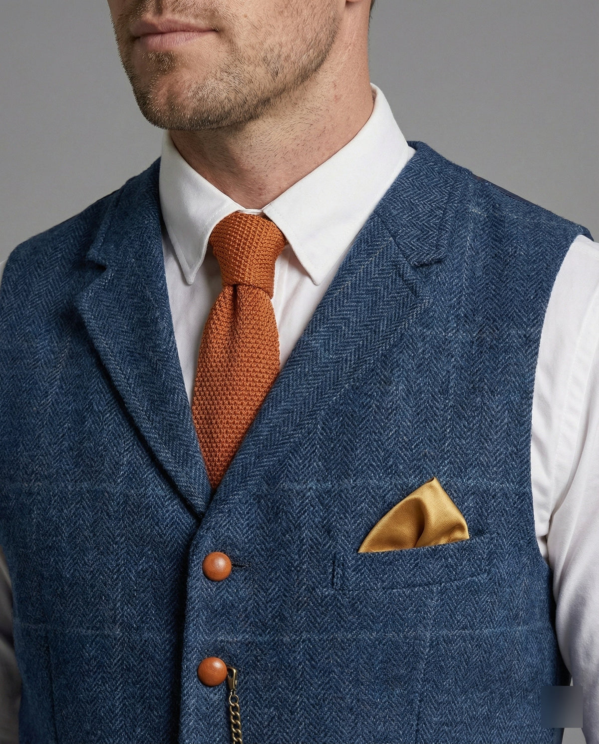 Luca | Geruit vintage gilet voor heren - foto 11