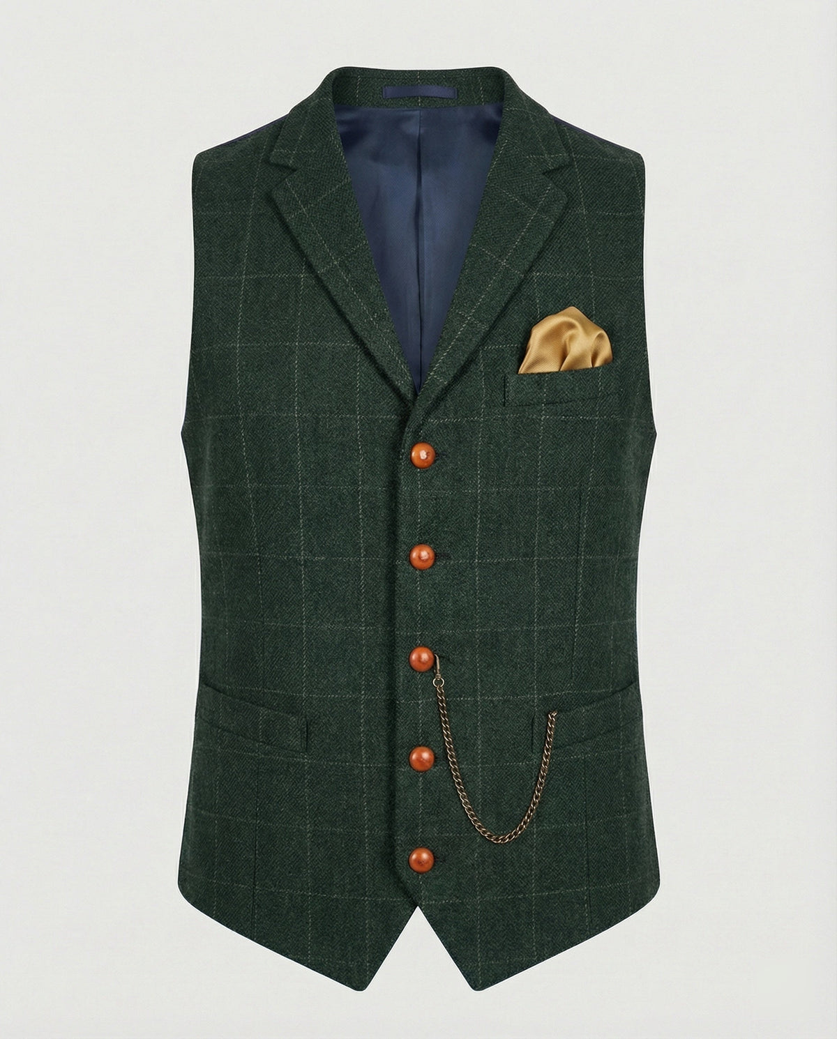 Luca | Geruit vintage gilet voor heren - foto 12