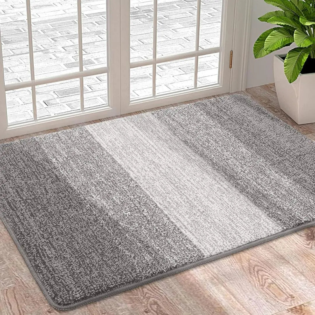 Machiel | Wasbare deurmat met antislip - Lichtgrijs