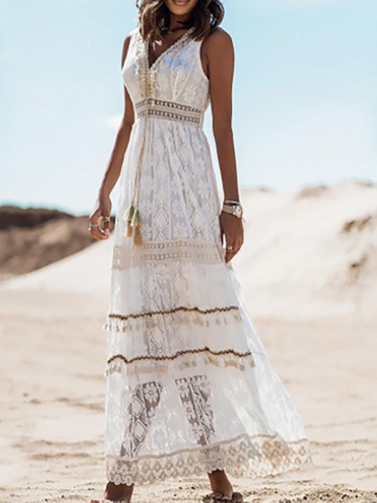 Cleopatra Kleid - Sommerliches Boho-Maxikleid