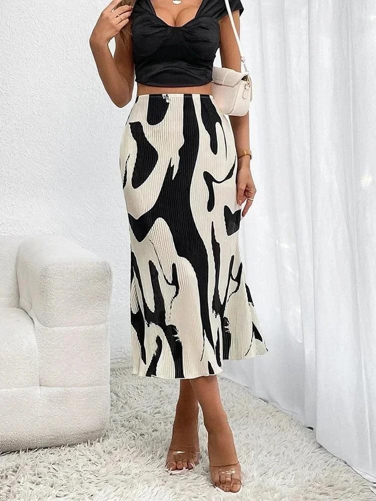 Chantalle - Comfortabele en Modieuze Lange Stretch Rok