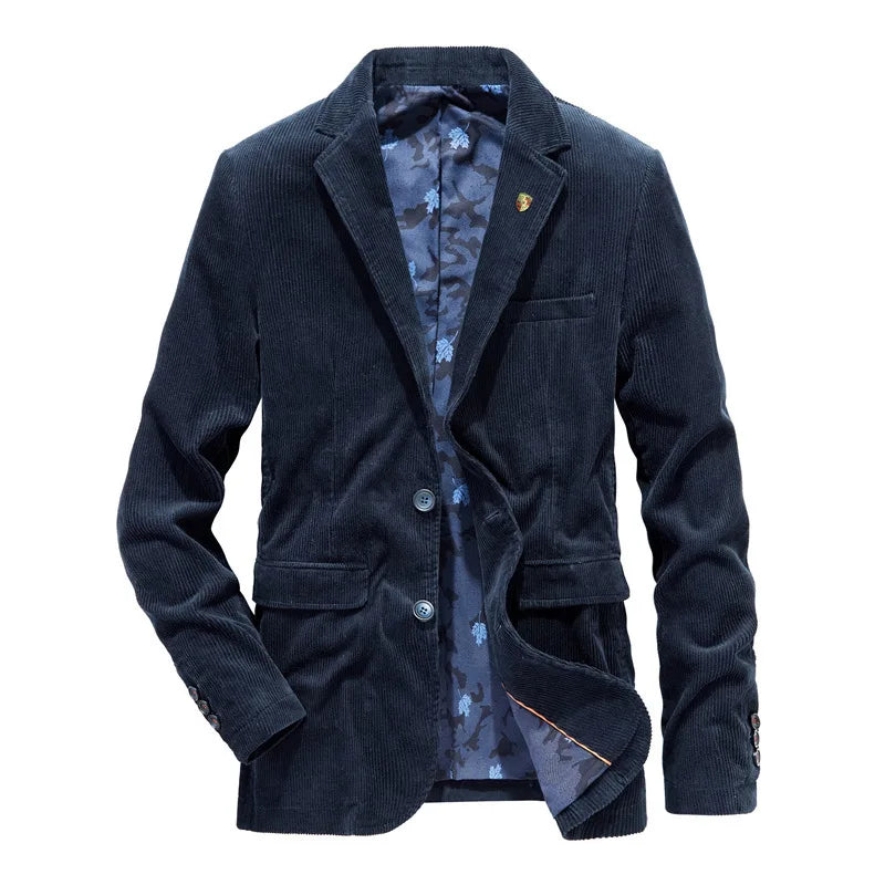 Mats | Corduroy blazer voor heren - Blauw