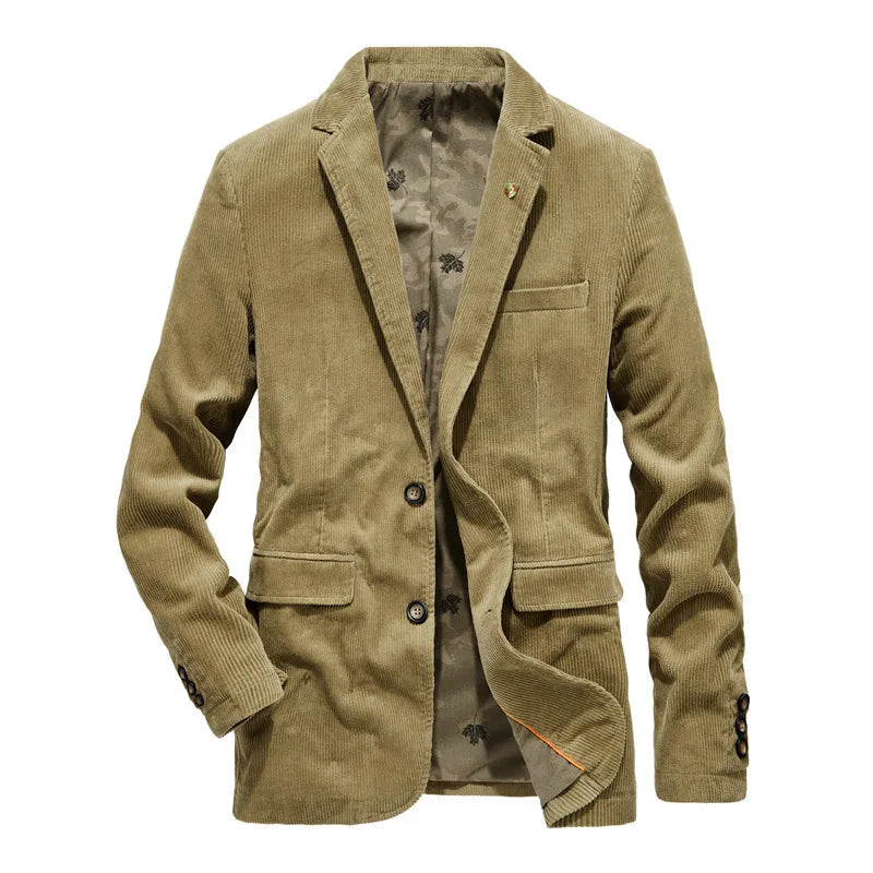 Mats | Corduroy blazer voor heren - Olijfgroen