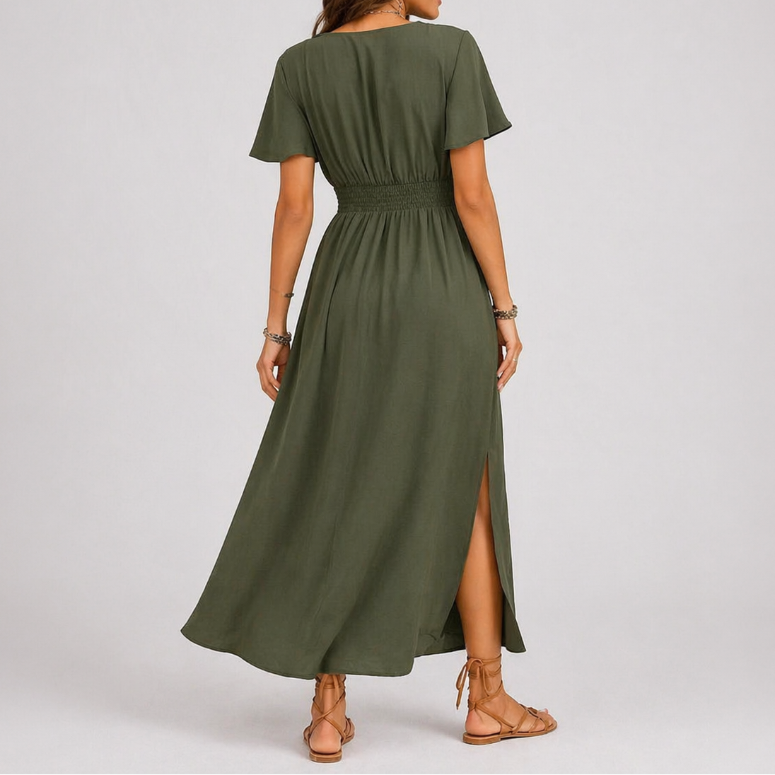 Maud | Overslag maxi jurk voor dames - view 2