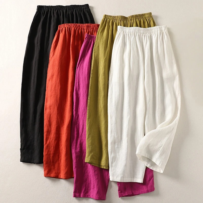 Maud | Wijde broek voor dames met hoge taille - view 7