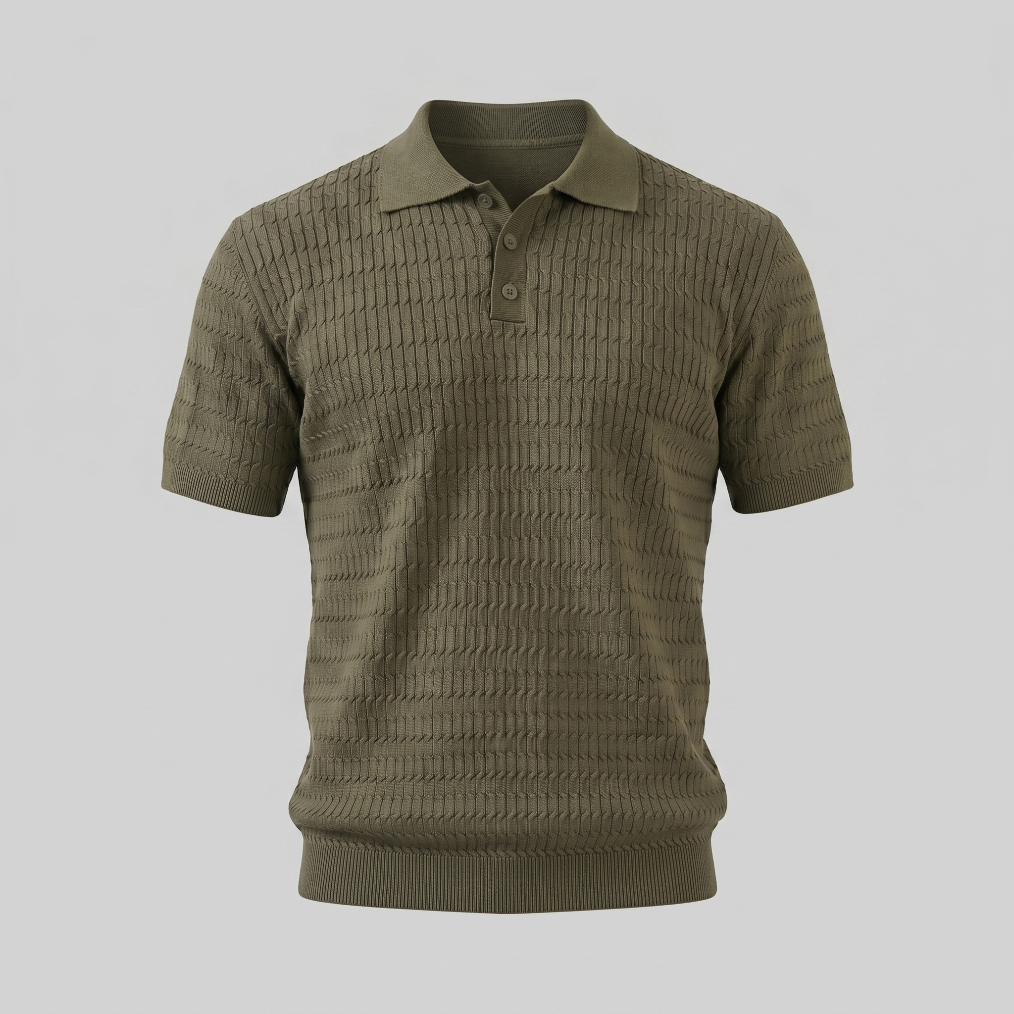 Mees | Gebreide polo voor heren, slim fit - view 15