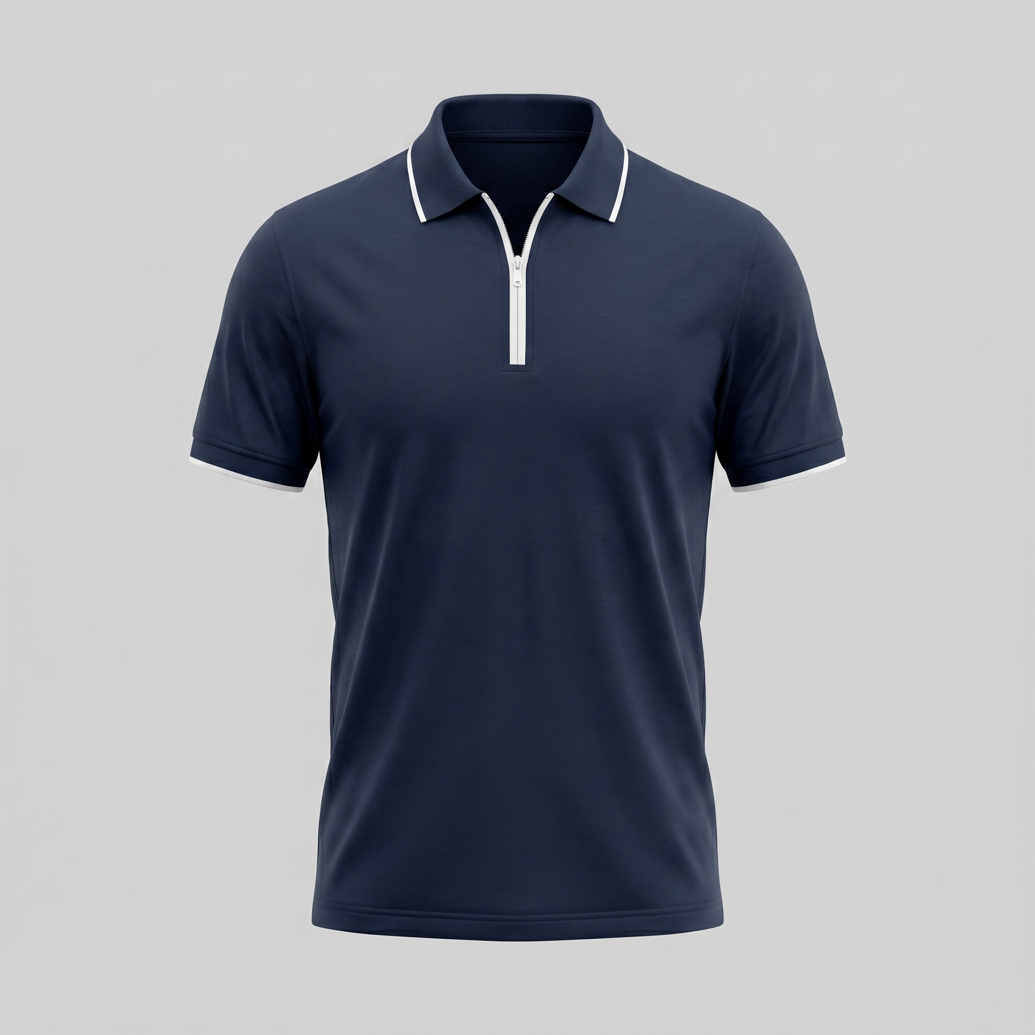 Mees | Poloshirt heren met korte mouw en rits - view 16