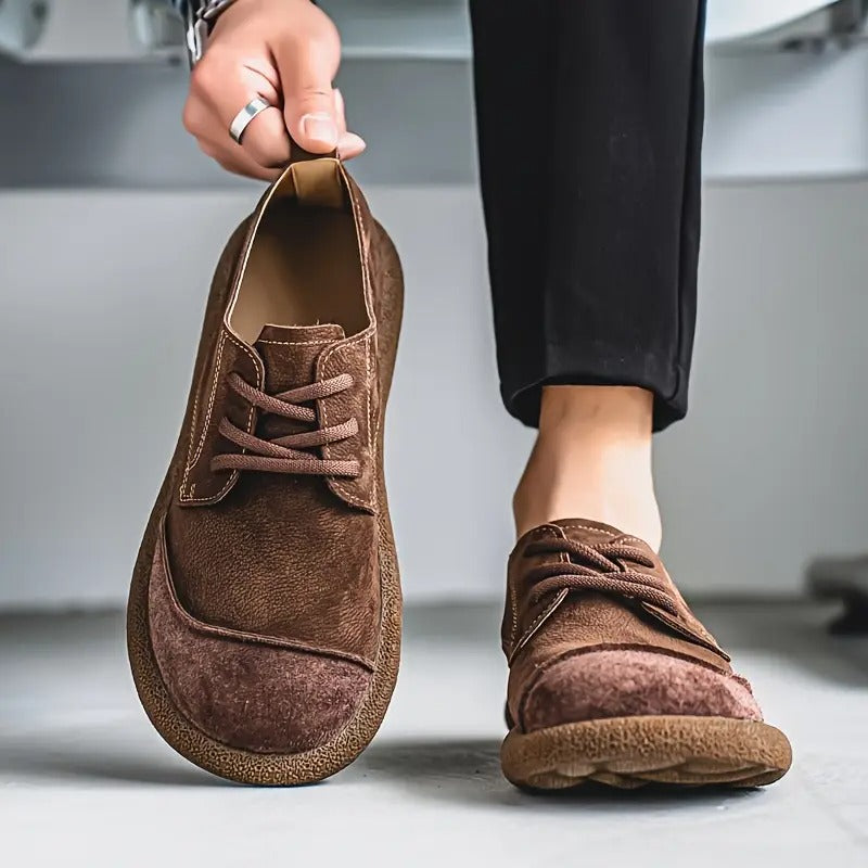Melle | Casual veterschoenen voor heren - Bruin