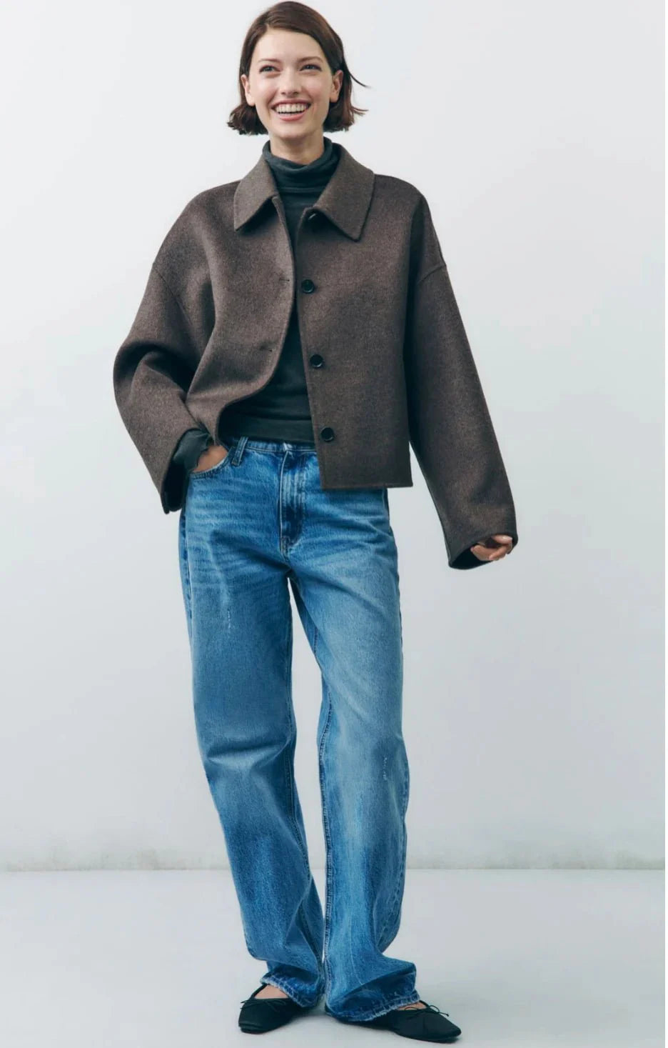 Oversized dikke blazer voor dames – Warme, volumineuze bovenkleding