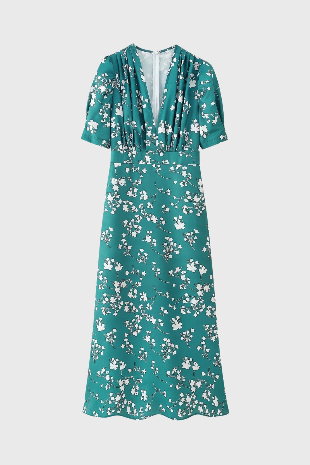 Myrthe | Midi jurk dames met bloemenprint - view 3