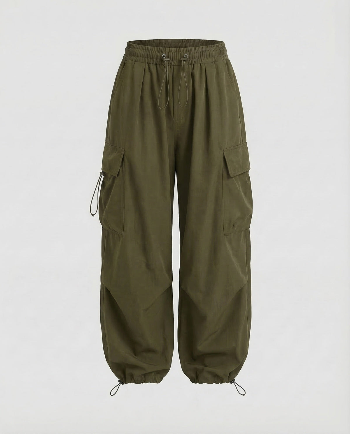 Nina | Cargo broek dames oversized - Olijfgroen