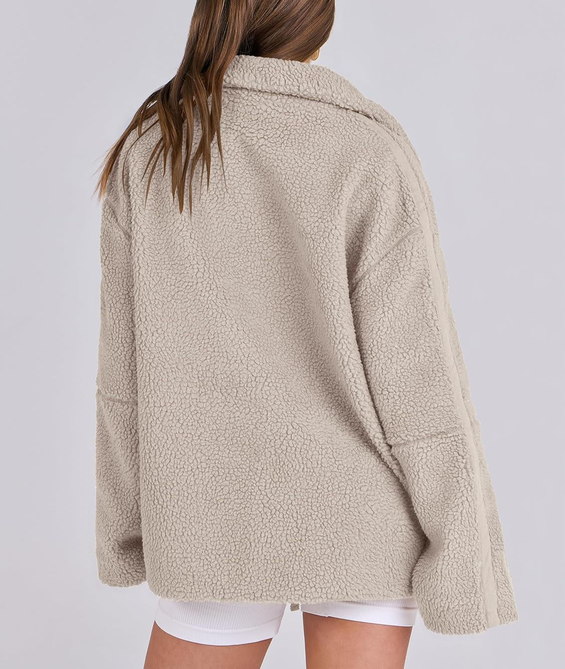 Noor | Oversized teddy jas voor dames - foto 10