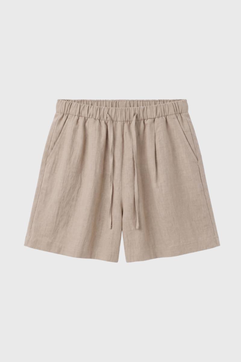 Nynke | Korte broek dames met losse pasvorm - Beige