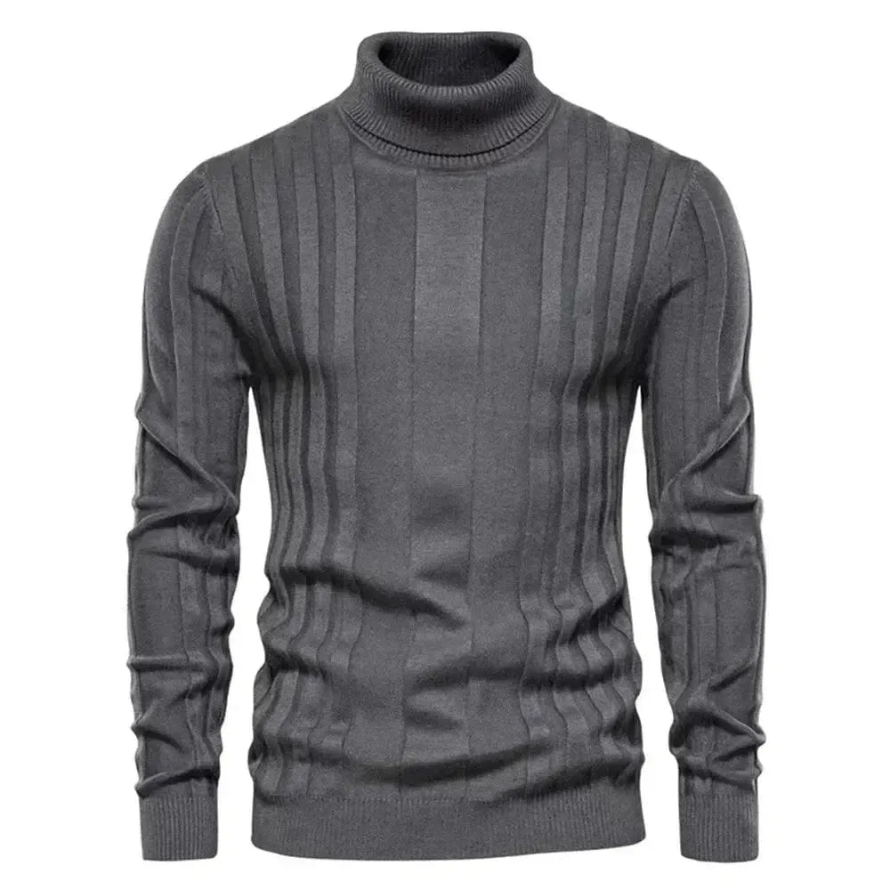 Liam – Slim-Fit Coltrui met Ribpatroon voor Heren