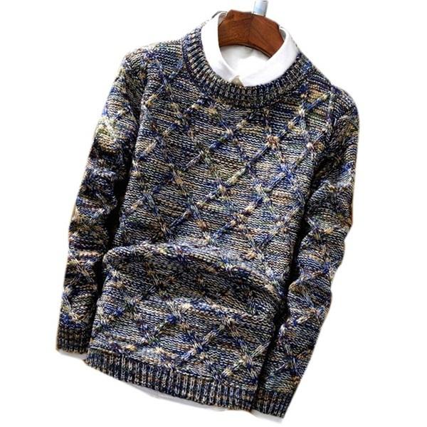 Navando | Strickpullover mit Rautenmuster