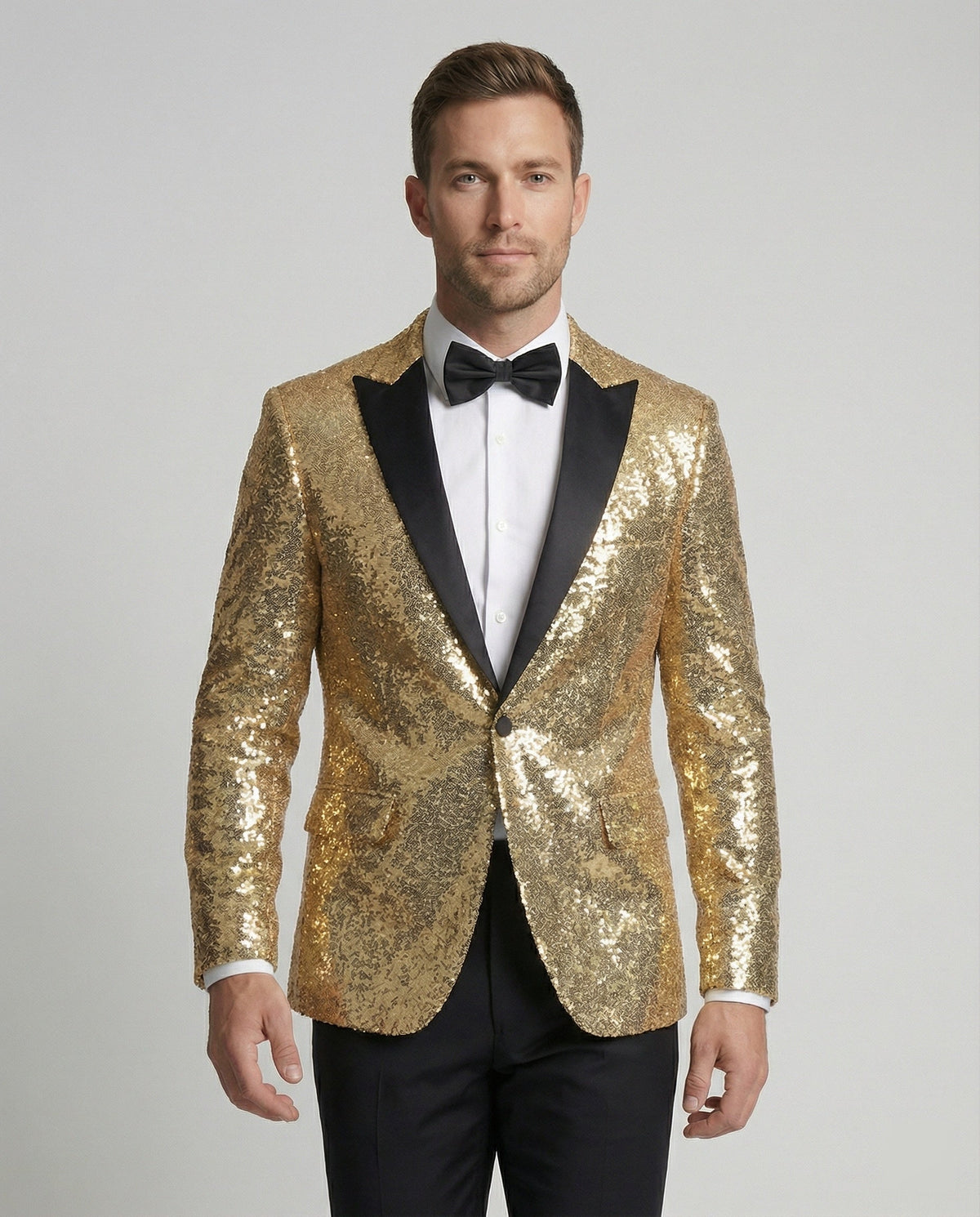 Ruud | Pailletten blazer heren in goud - Goud