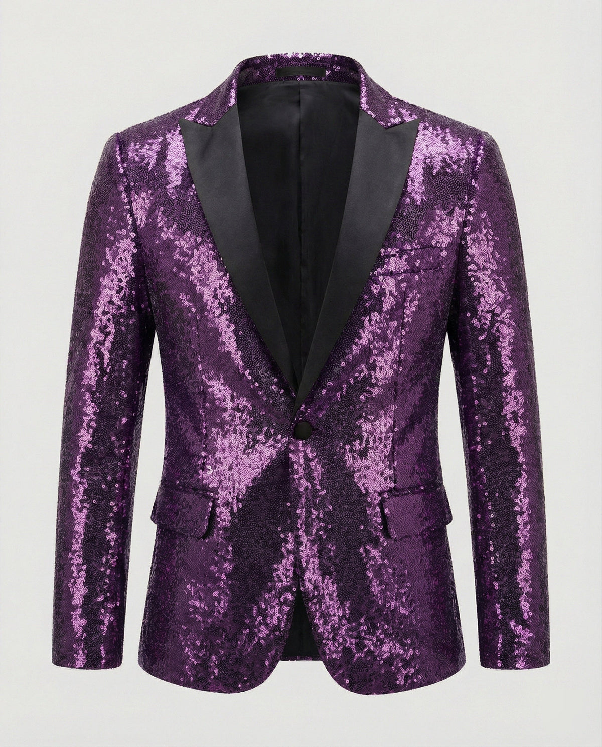 Ruud | Pailletten blazer heren in goud - Lila