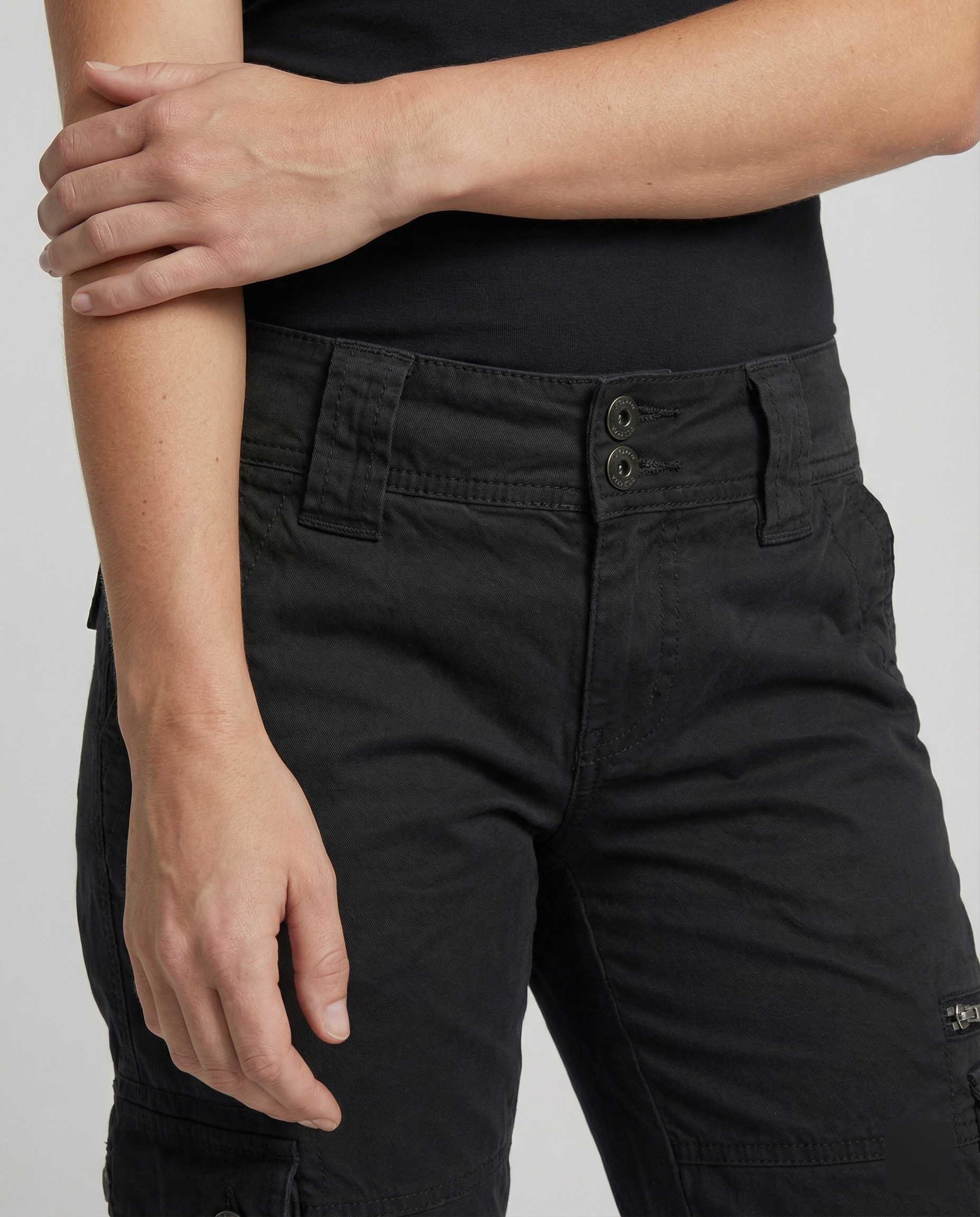 Sabine | Cargo broek voor dames met zakken - view 8