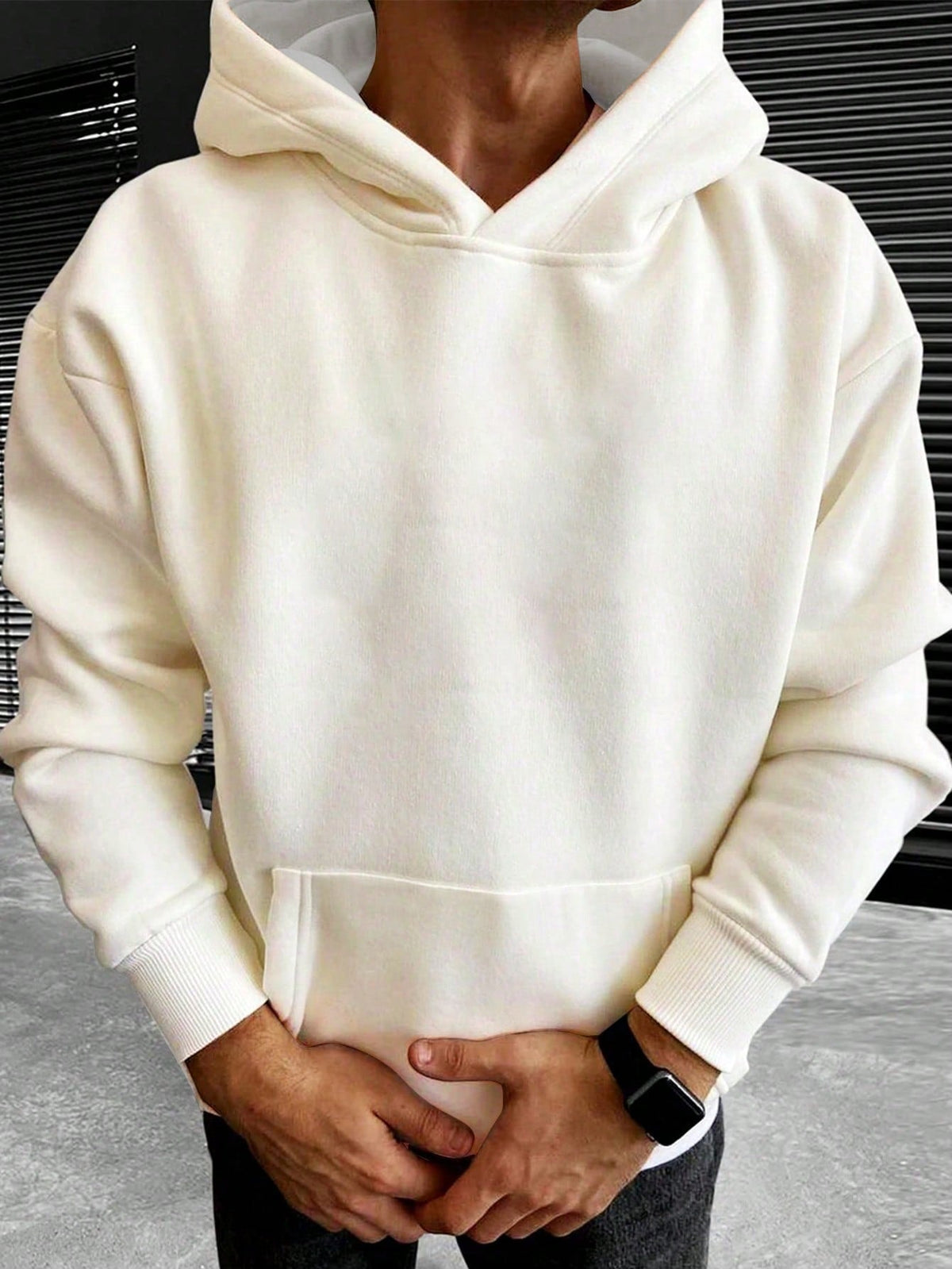 Sam | Oversized hoodie voor heren - Abrikoos