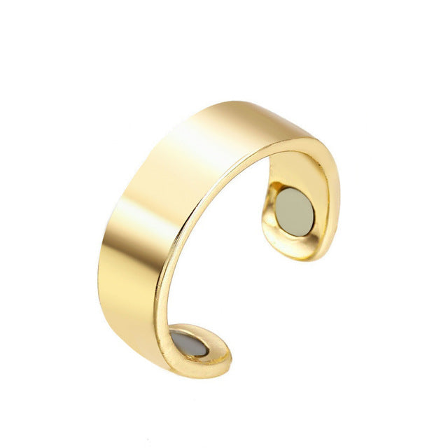 Sam | Verstelbare ring van stainless steel - Goud 2