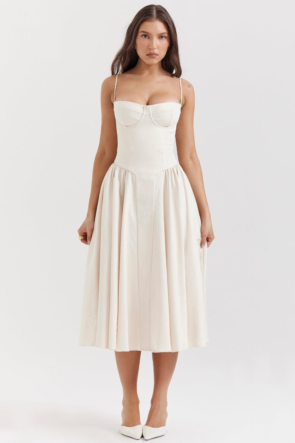 Robe Soraya - Robe midi corset élégante