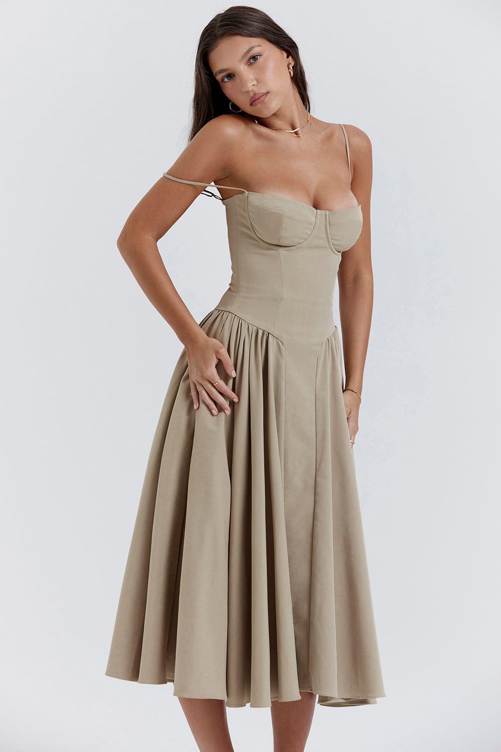 Robe Soraya - Robe midi corset élégante