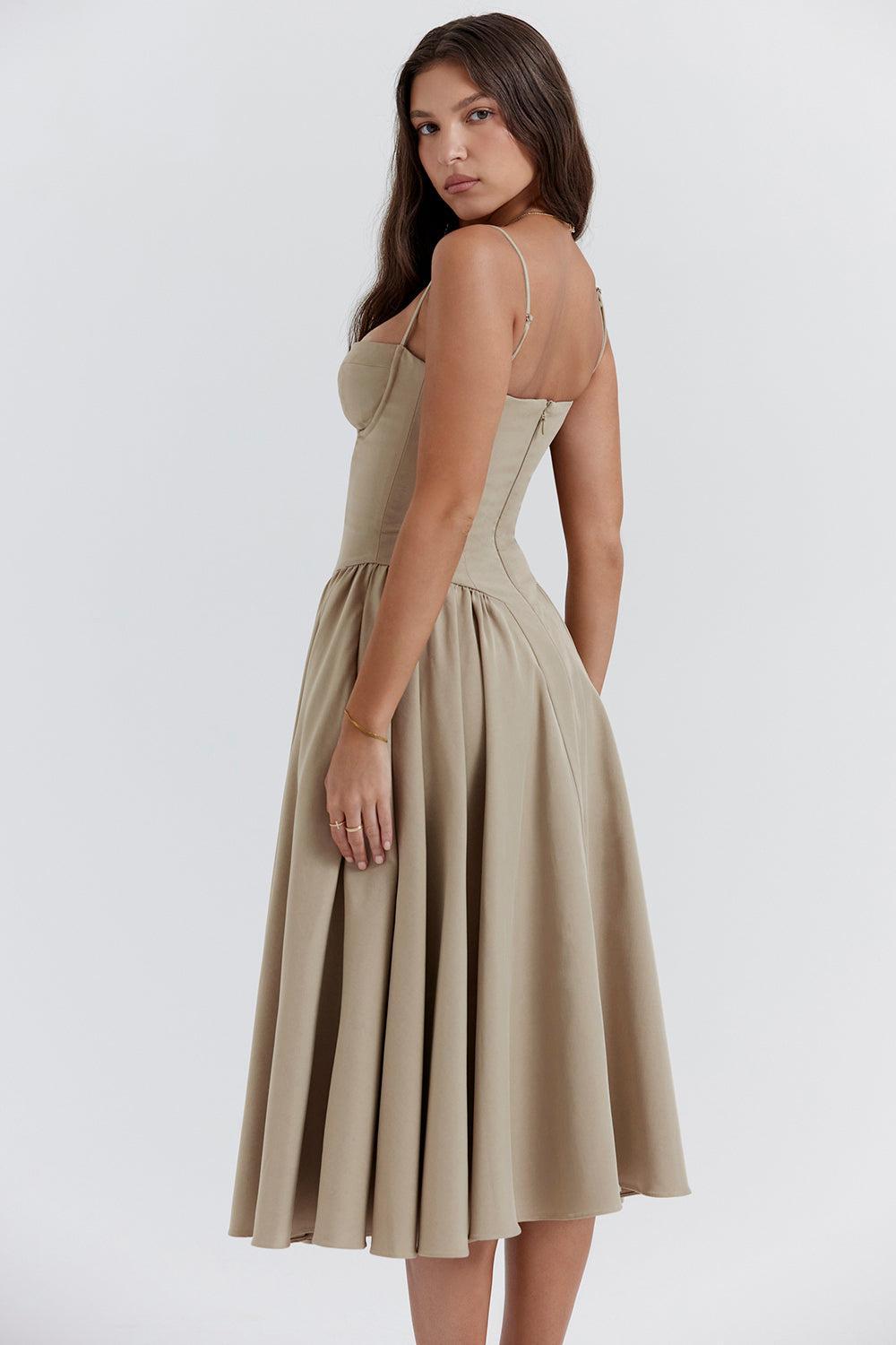 Robe Soraya - Robe midi corset élégante