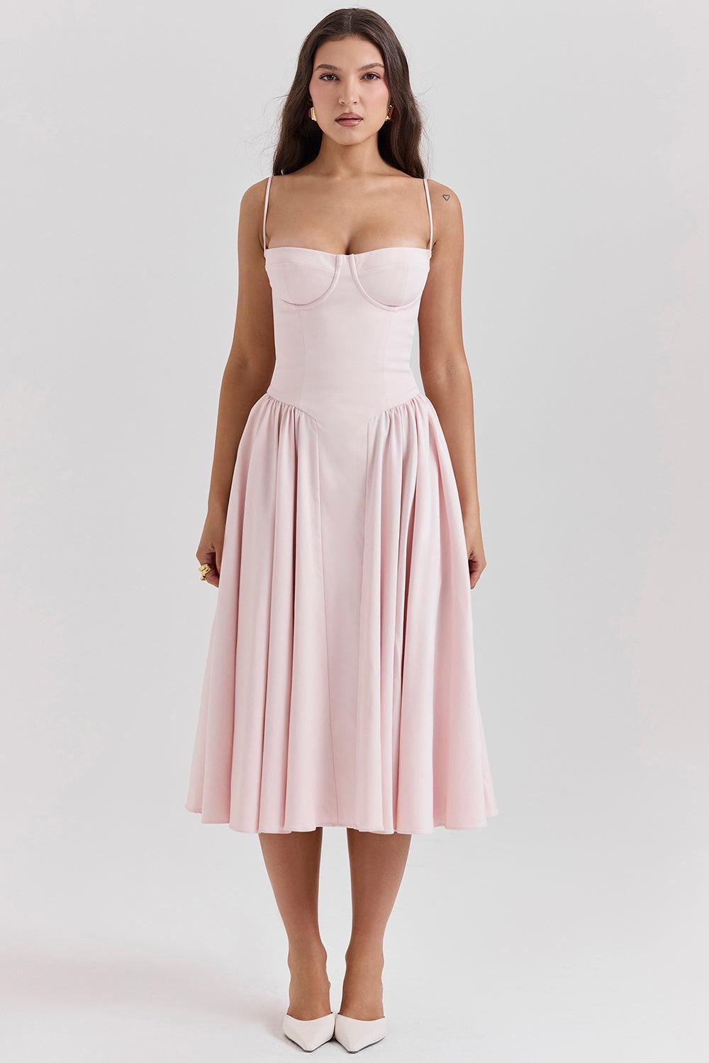 Soraya Dress - Elegante Corset Midi Jurk