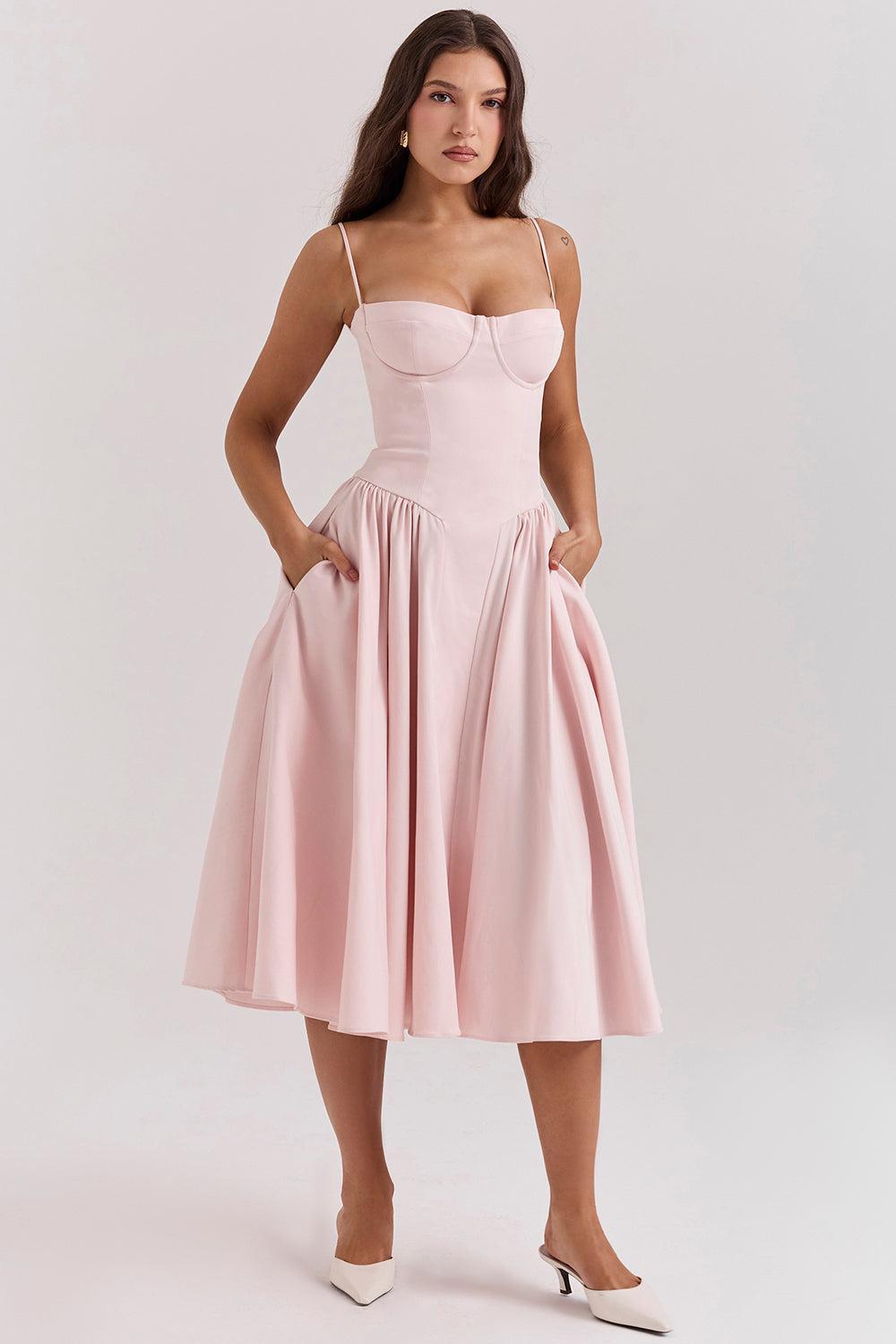 Robe Soraya - Robe midi corset élégante