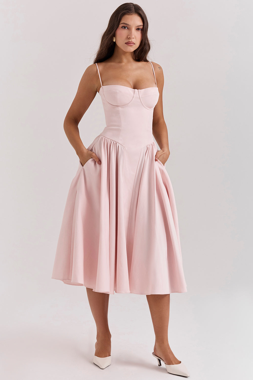 Soraya Dress - Elegante Corset Midi Jurk
