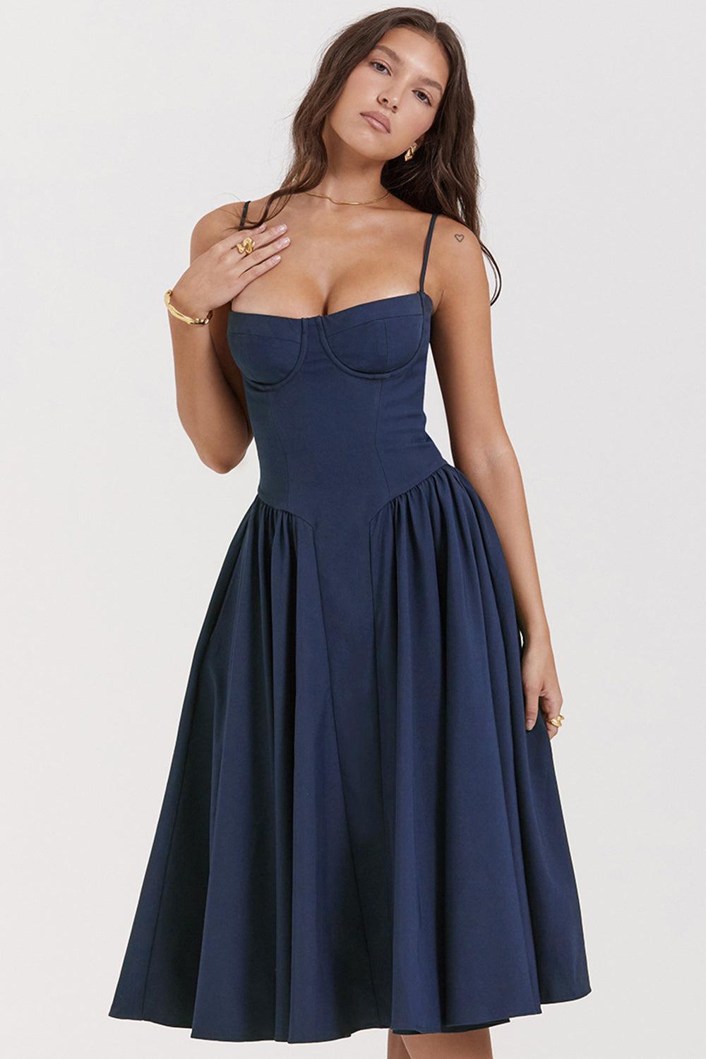 Robe Soraya - Robe midi corset élégante