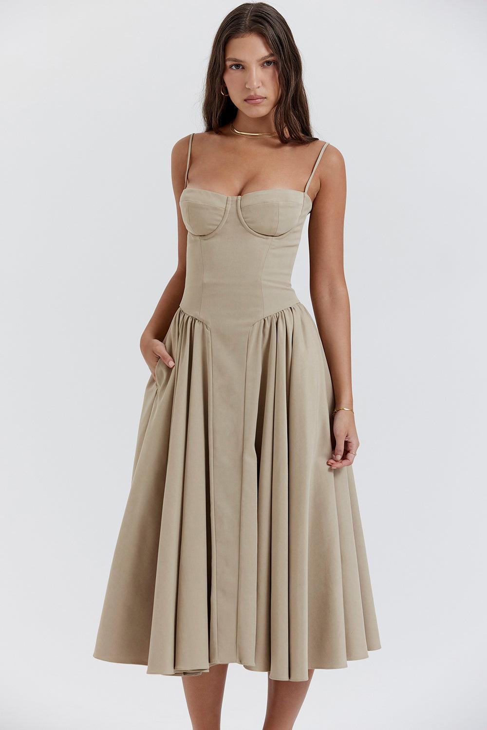 Robe Soraya - Robe midi corset élégante