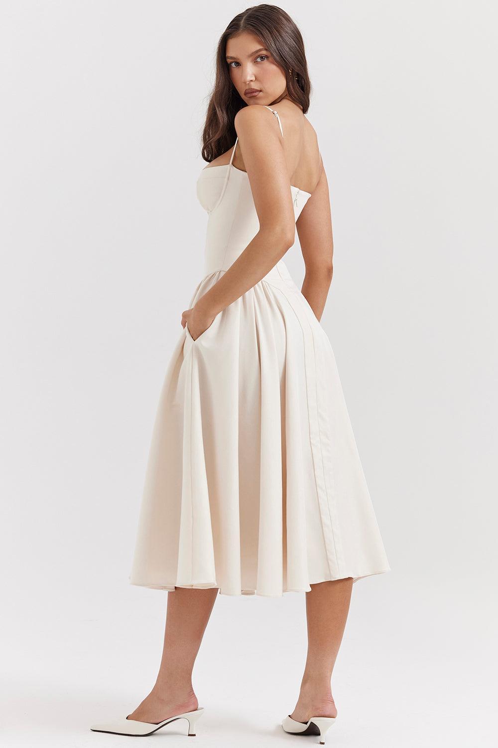 Robe Soraya - Robe midi corset élégante