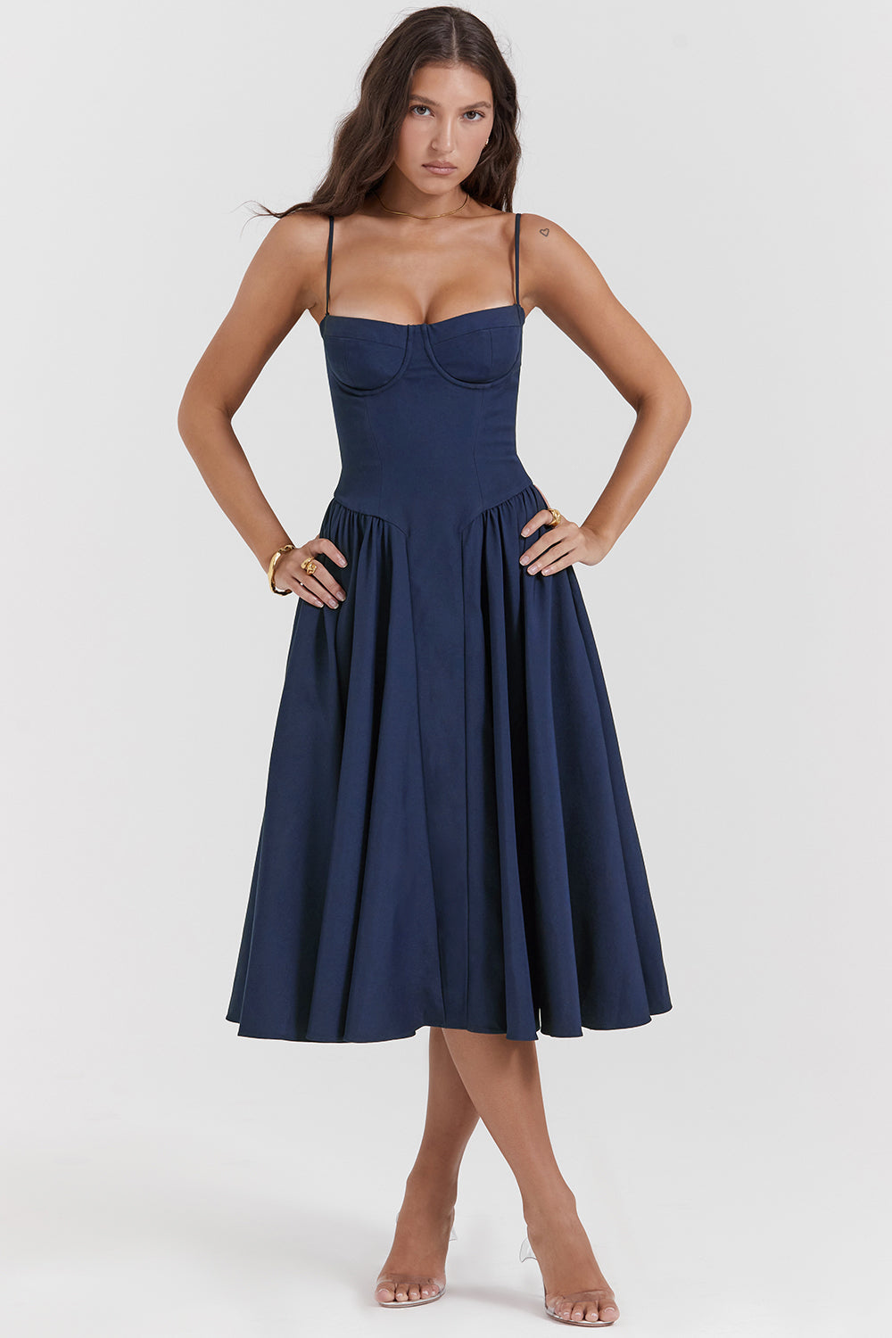 Soraya Dress - Elegante Corset Midi Jurk