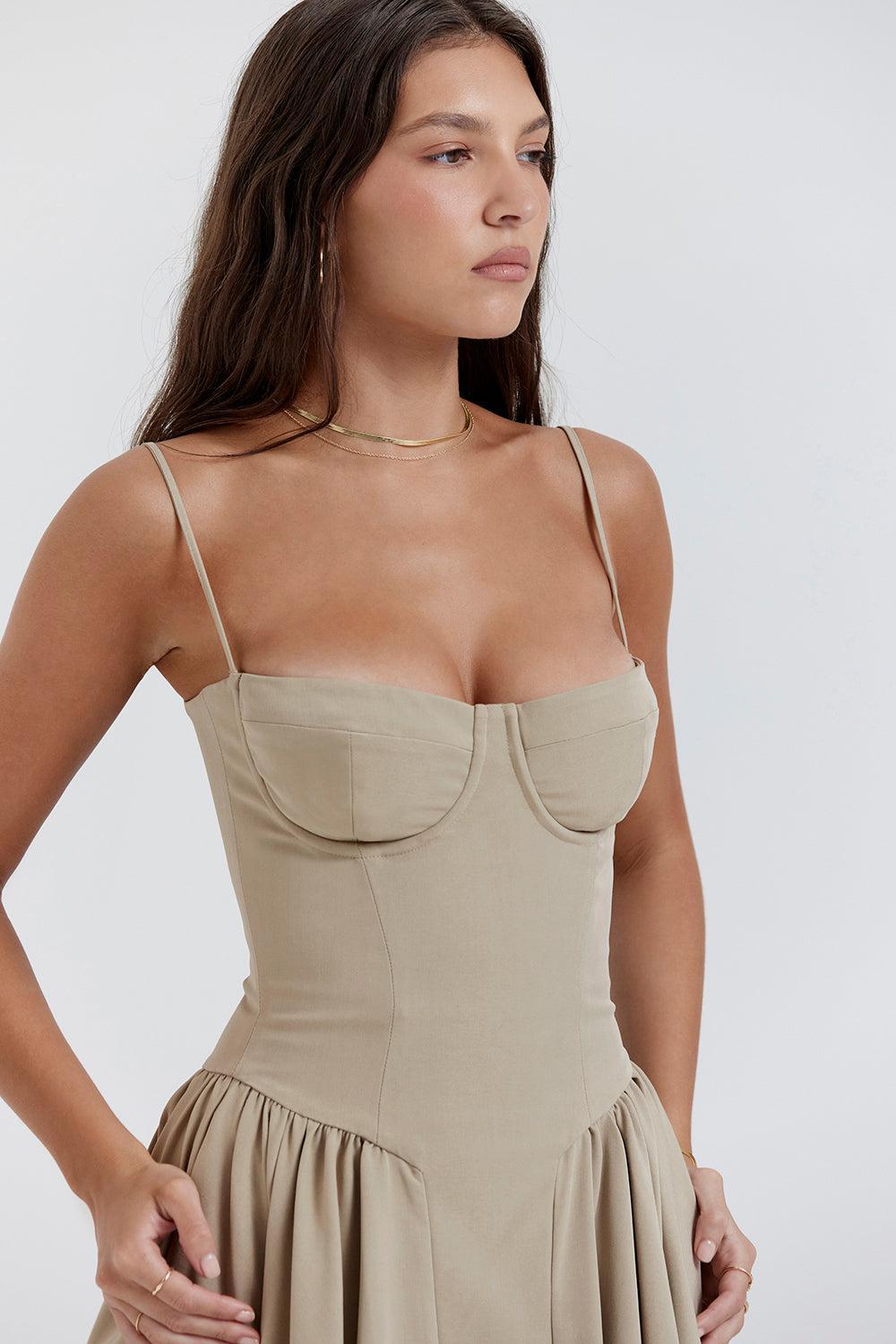 Robe Soraya - Robe midi corset élégante