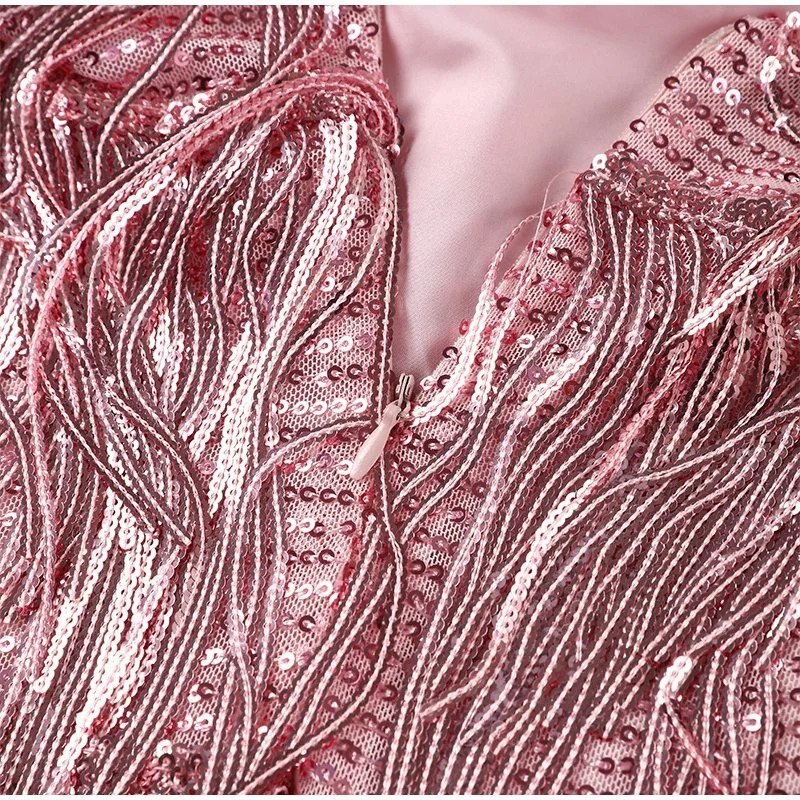 Jurk_Dames_Cocktailjurk_Pailetten_Stijlvol_Feestjurk_Comfortabel_Victoria_Mae_Nederland_Belgie