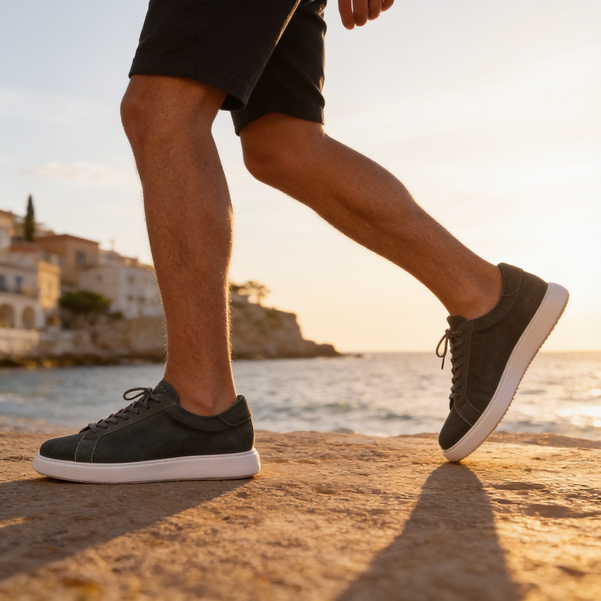 Sem | Lage suède sneakers voor heren - view 25