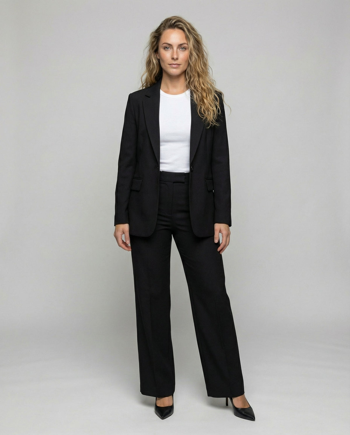 Sophie | Elegant broekpak voor dames, zwart - Zwart