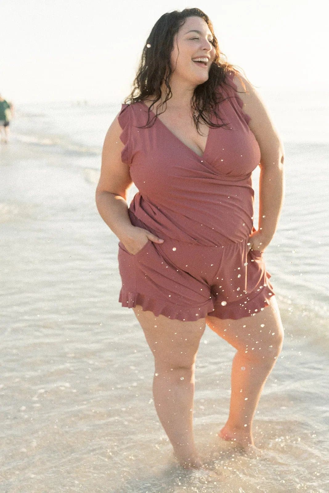 Fenna - Comfortabel Badpak met V-Hals en Short