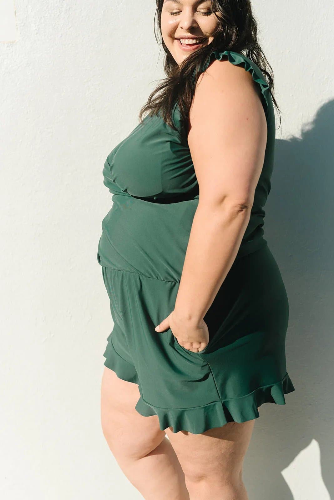 Fenna - Comfortabel Badpak met V-Hals en Short