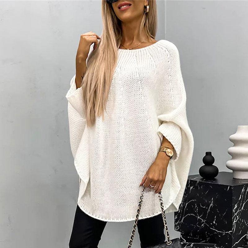 Loelle - Oversized Gebreide Trui met Ronde Hals