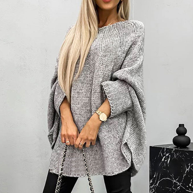 Loelle - Oversized Gebreide Trui met Ronde Hals