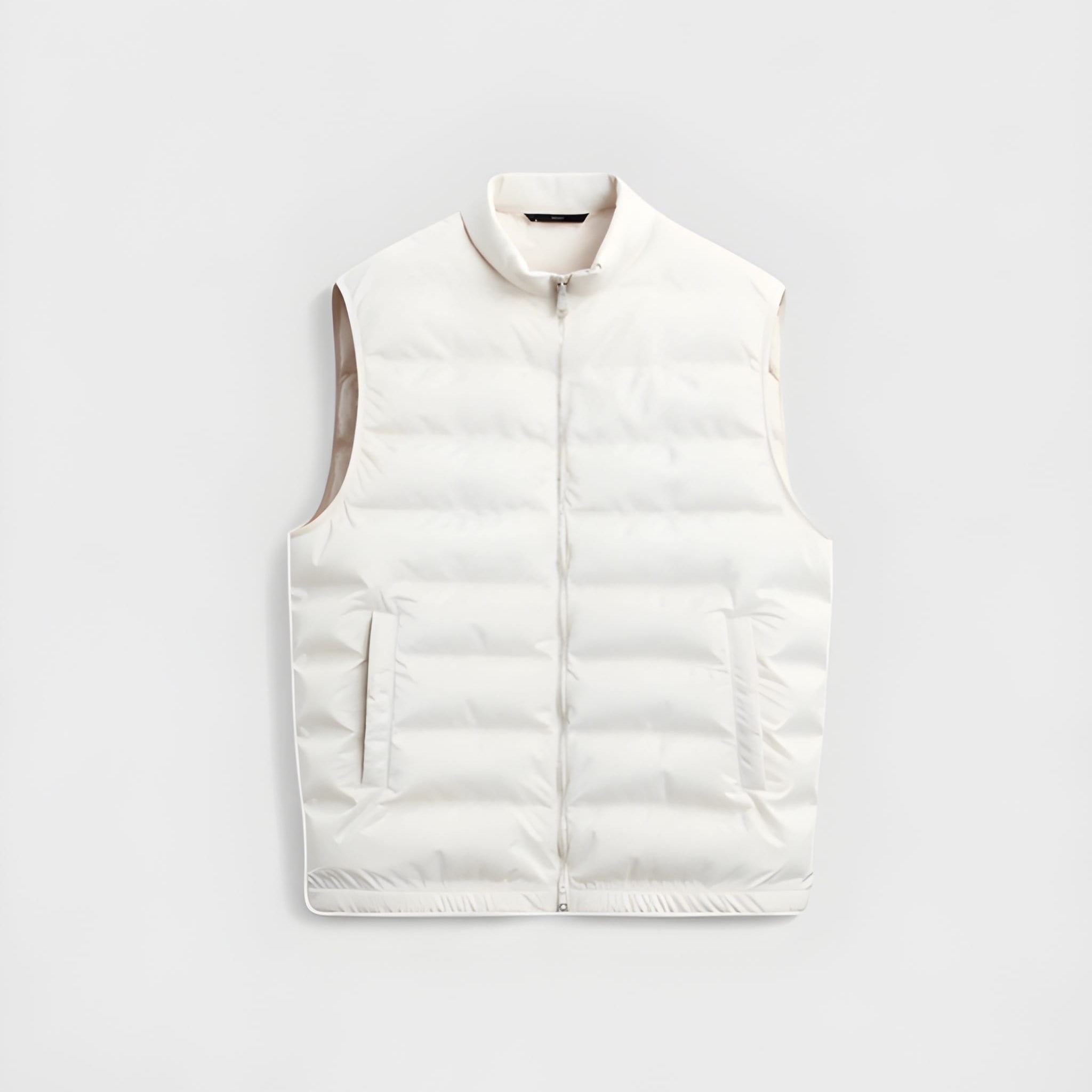 Stijn | Gewatteerde bodywarmer voor heren - Wit