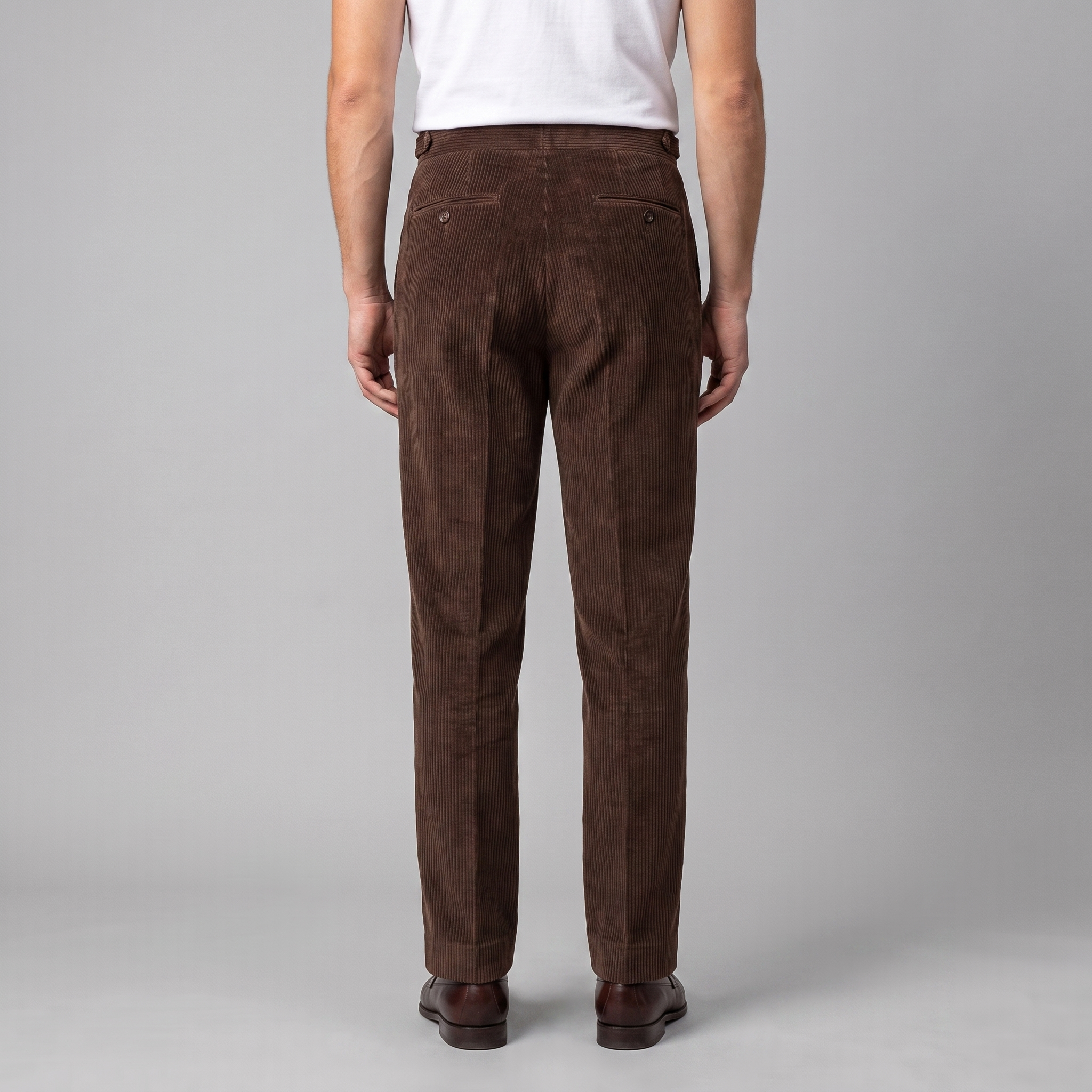 Sven | Corduroy broek met bandplooi voor heren - view 15